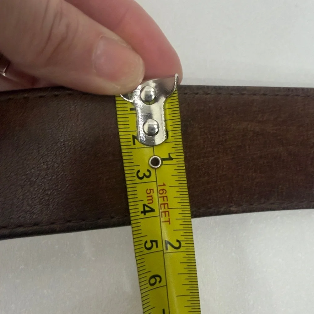 Justin Bent Rail Brown leather belt size 42
